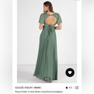 Eucalyptus Colored Bridesmaids Dress